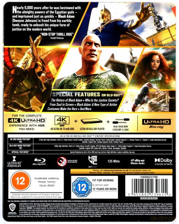 Black Adam (steelbook) [Blu-Ray 4K]+[Blu-Ray]