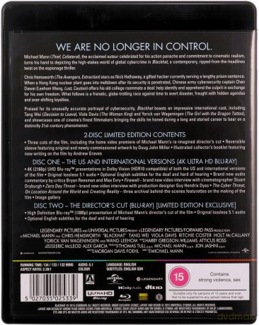 Blackhat (Limited) (Haker) [Blu-Ray 4K]