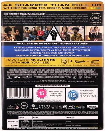 BlackkKlansman (Czarne bractwo. BlacKkKlansman) (steelbook) [Blu-Ray 4K]+[Blu-Ray]