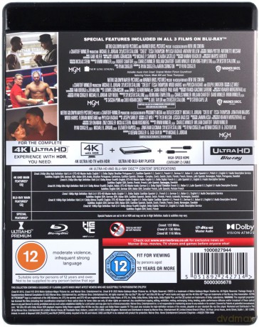 Creed / Creed II / Creed III [3xBlu-Ray 4K]+[3xBlu-Ray]