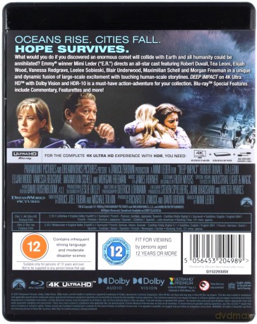 Deep Impact (Dzień zagłady) [Blu-Ray 4K]+[Blu-Ray]