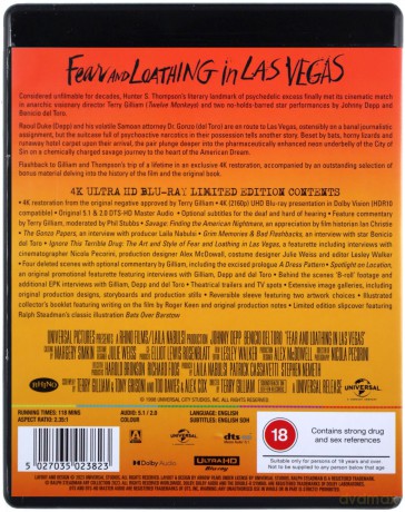 Fear And Loathing In Las Vegas (Limited) (Las Vegas Parano) [Blu-Ray 4K]