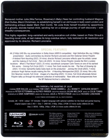 Full Circle - The Haunting of Julia (Limited) [Blu-Ray 4K]+[Blu-Ray]