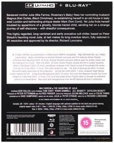 Full Circle - The Haunting of Julia (Limited) [Blu-Ray 4K]+[Blu-Ray]