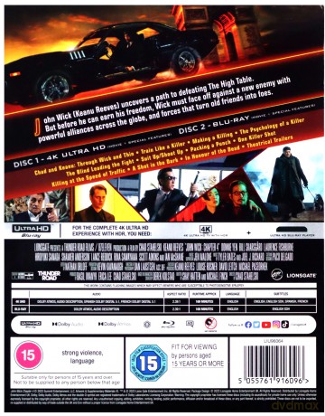 John Wick - Chapter 4 [Blu-Ray 4K]+[Blu-Ray]