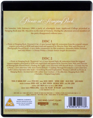 Picnic At Hanging Rock (Piknik pod Wiszącą Skałą) [Blu-Ray 4K]