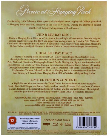Picnic At Hanging Rock (Limited) (Piknik pod Wiszącą Skałą) [Blu-Ray 4K]+[Blu-Ray]