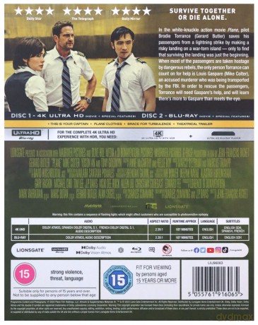 Plane [Blu-Ray 4K]+[Blu-Ray]