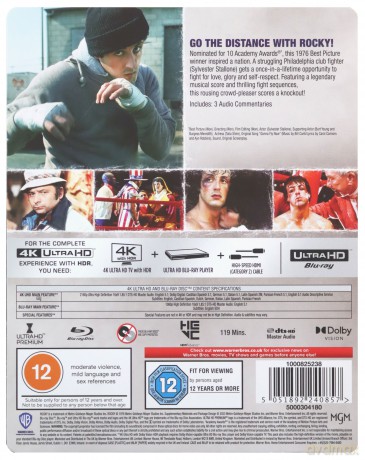 Rocky (steelbook) [Blu-Ray 4K]+[Blu-Ray]
