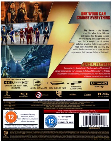 Shazam Fury Of The Gods (Shazam! Gniew bogów) [Blu-Ray 4K]+[Blu-Ray]