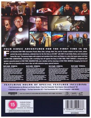 Star Trek - The Next Generation Movie Collection [4xBlu-Ray 4K]+[4xBlu-Ray]