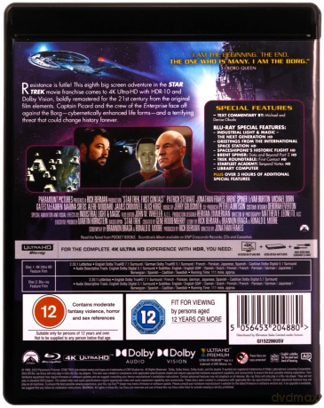 Star Trek VIII - First Contact (Star Trek: Pierwszy kontakt) [Blu-Ray 4K]+[Blu-Ray]