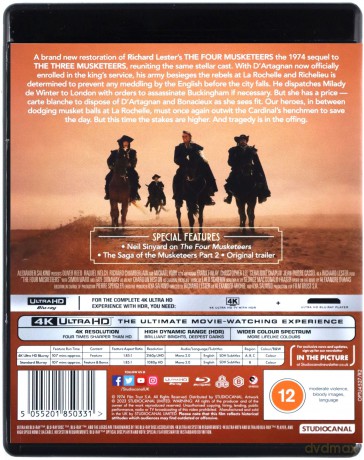 The Four Musketeers (Czterej muszkieterowie) [Blu-Ray 4K]+[Blu-Ray]