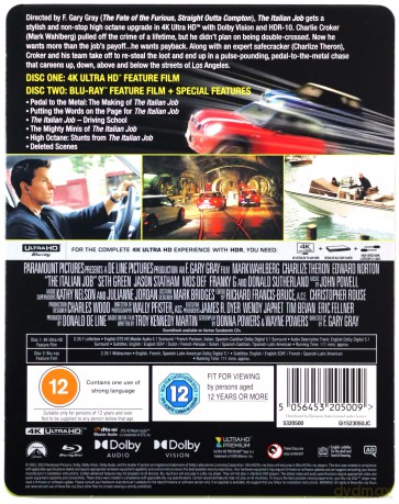 The Italian Job (2003) (Włoska robota) (steelbook) [Blu-Ray 4K]+[Blu-Ray]