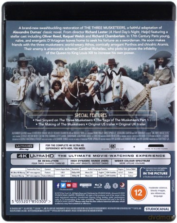 The Three Musketeers (Trzej muszkieterowie) [Blu-Ray 4K]+[Blu-Ray]