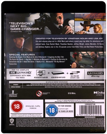 Westworld Series 1-4 Complete Collection [12xBlu-Ray 4K]