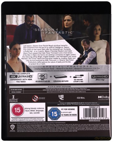 Westworld Series 1-4 Complete Collection [12xBlu-Ray 4K]