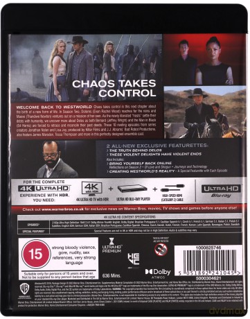 Westworld Series 1-4 Complete Collection [12xBlu-Ray 4K]