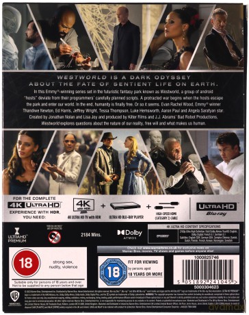 Westworld Series 1-4 Complete Collection [12xBlu-Ray 4K]