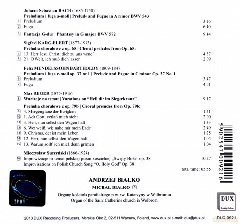 Andrzej Białko: Organ of the Catherine Church in Wolbrom [CD]