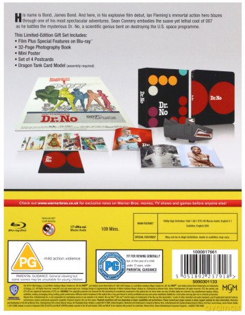 007 Jame Bond Dr No Anniversary Edition (steelbook) [Blu-Ray]