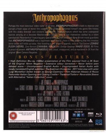 Anthropophagous - Anniversary Edition (Ludożerca) [Blu-Ray]