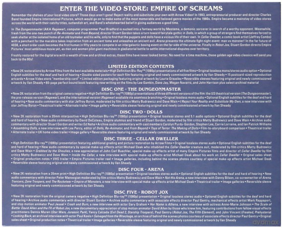 Enter The Video Store - Empire Of Screams (Limited) [Blu-Ray]