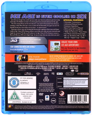Ice Age 3 - Dawn Of The Dinosaurs (Epoka lodowcowa 3: Era dinozaurów) [Blu-Ray 3D]+[Blu-Ray]