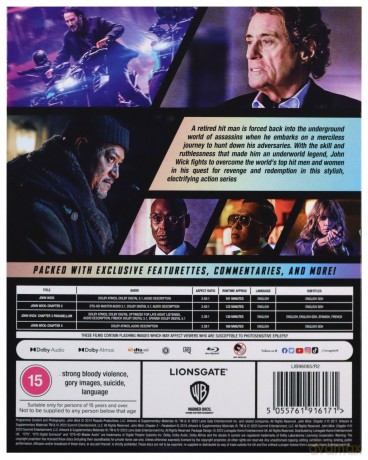 John Wick Quadrilogy (4 Films) [Blu-Ray]