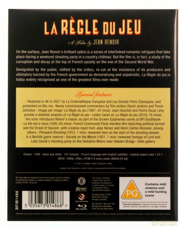 La Regle du Jeu (Reguły gry) [Blu-Ray]