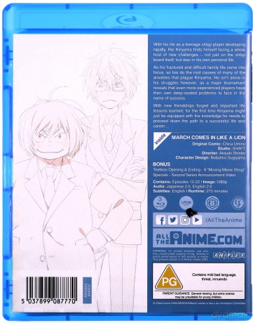 March Comes In Like a Lion Season 1 Part 2 [Blu-Ray]