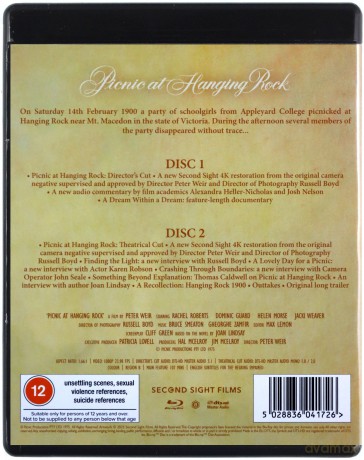 Picnic At Hanging Rock (Piknik pod Wiszącą Skałą) [Blu-Ray]