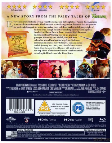 Puss In Boots The Last Wish (Kot w butach: Ostatnie życzenie) [Blu-Ray]