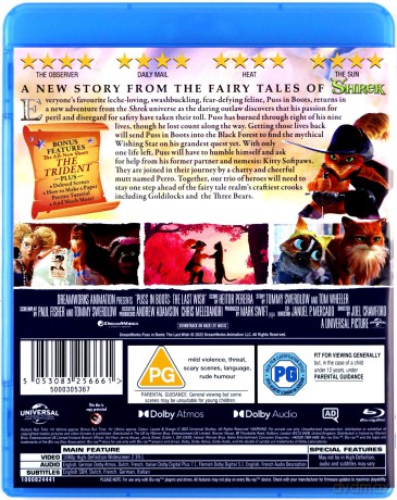 Puss In Boots The Last Wish (Kot w butach: Ostatnie życzenie) [Blu-Ray]