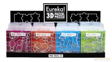 Łamigłówki druciane EUREKA KOLOROWE - 20 kpl. w displayu [GRA]