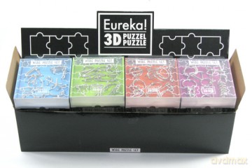 Łamigłówki druciane EUREKA KOLOROWE - 20 kpl. w displayu [GRA]