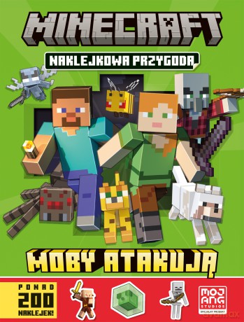Moby atakują. Naklejkowa przygoda. Minecraft [KSIĄŻKA]