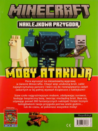 Moby atakują. Naklejkowa przygoda. Minecraft [KSIĄŻKA]