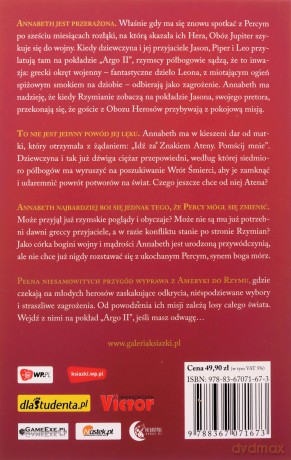 Znak Ateny. Olimpijscy herosi (Tom 3) - Rick Riordan [KSIĄŻKA]