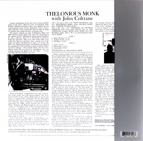 Thelonious Monk: Thelonious Monk With John Coltrane [Winyl]