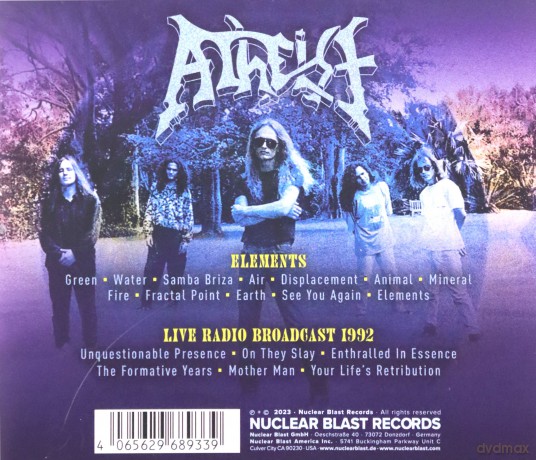 Atheist: Elements [CD]