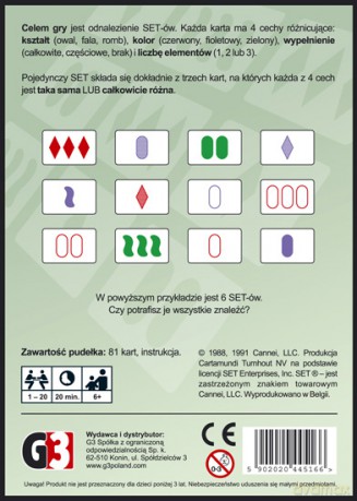 Set - rodzinna gra karciana (edycja polska) [GRA]