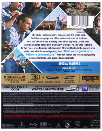 Cool Hand Luke (Nieugięty Luke) [Blu-Ray 4K]+[Blu-Ray]
