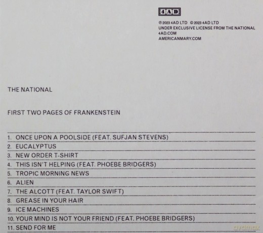 The National: First Two Pages Of Frankenstein [CD]