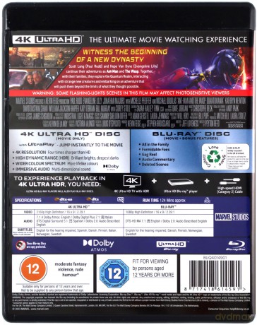 Ant-Man And The Wasp: Quantumania (Ant-Man i Osa: Kwantomania) [Blu-Ray 4K]