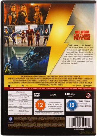 Shazam! Fury Of The Gods (Shazam! Gniew bogów) [DVD]