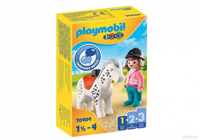 Figurki 1.2.3 70404 Amazonka z koniem