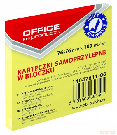 Karteczki samoprzylepne 6x76 mm 100 szt.