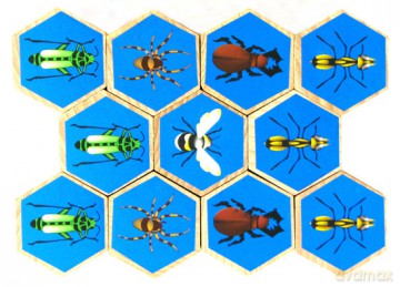 Rój (Hive) - edycja limitowana z drewnianymi płytkami [GRA PLANSZOWA]