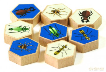 Rój (Hive) - edycja limitowana z drewnianymi płytkami [GRA PLANSZOWA]